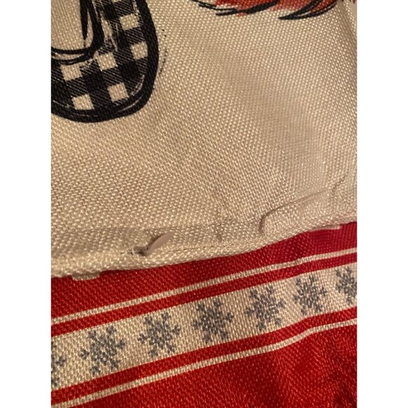 Set of 4 Christmas Farmhouse Throw Pillow Covers Zipper Joy Hello Winter Snow - Picture 5 of 6